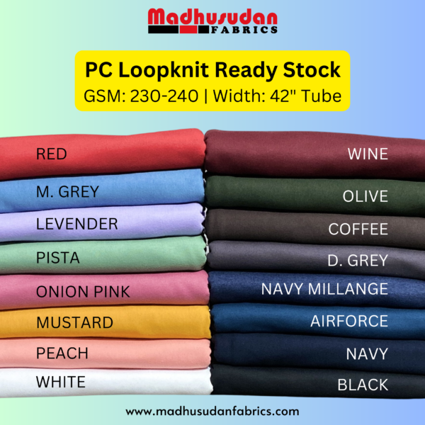 PC Loopknit colour chart