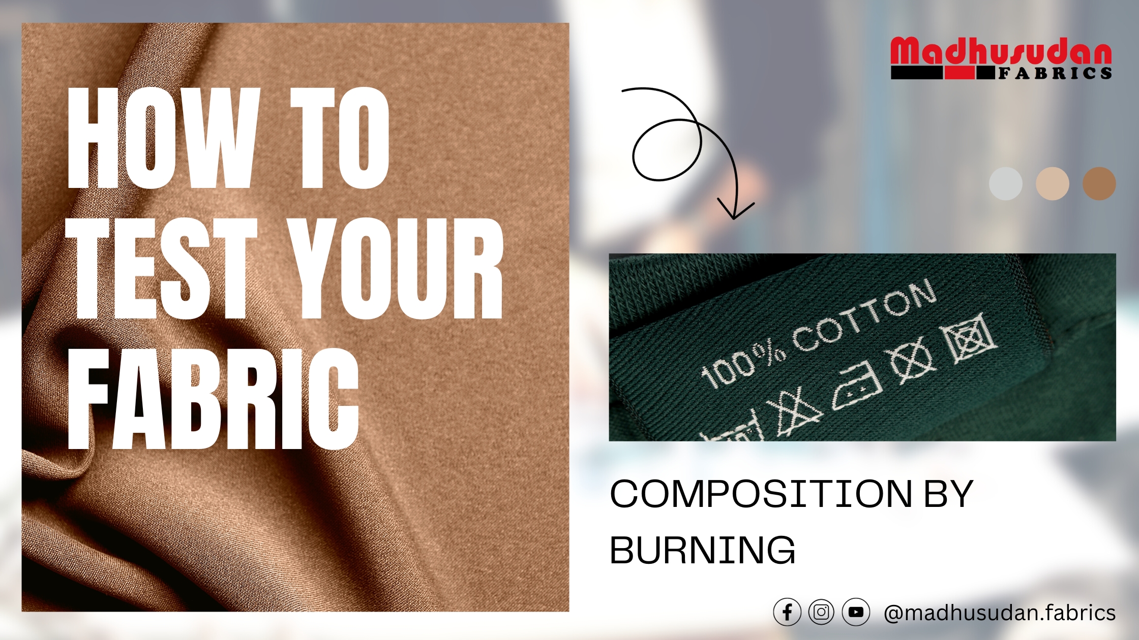 How to test fabric composition by burning